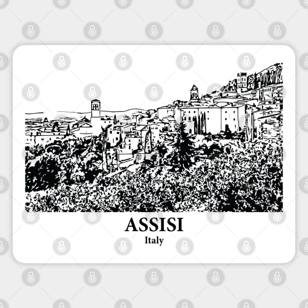 Assisi - Italy Magnet by Lakeric